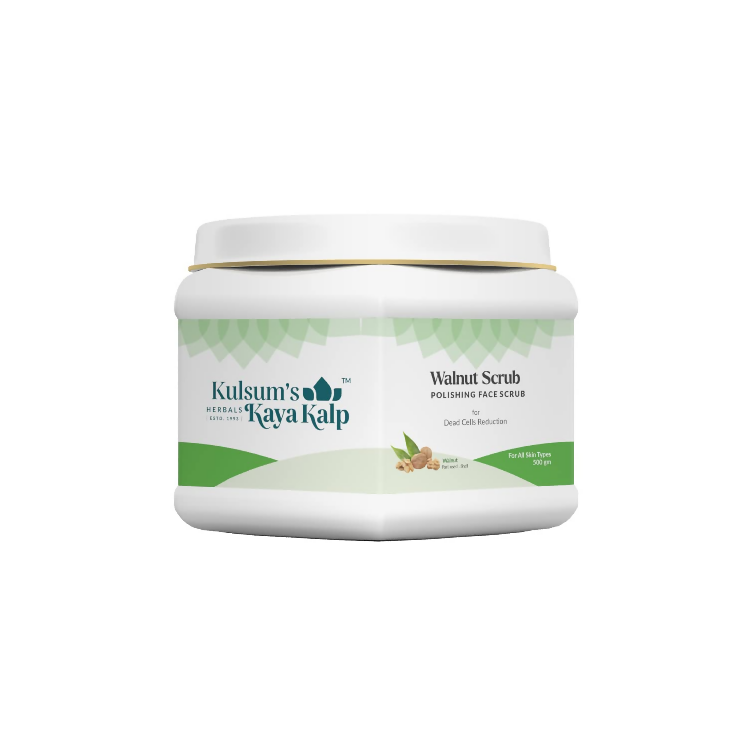 Kulsum's Kaya Kalp Walnut Scrub For Dead Cell Reduction For All Skin Types