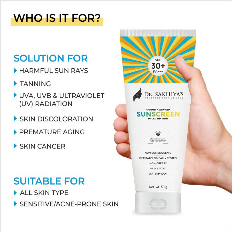 Dr.Sakhiya Specially Customised SPF 30+ PA+++ Sunscreen