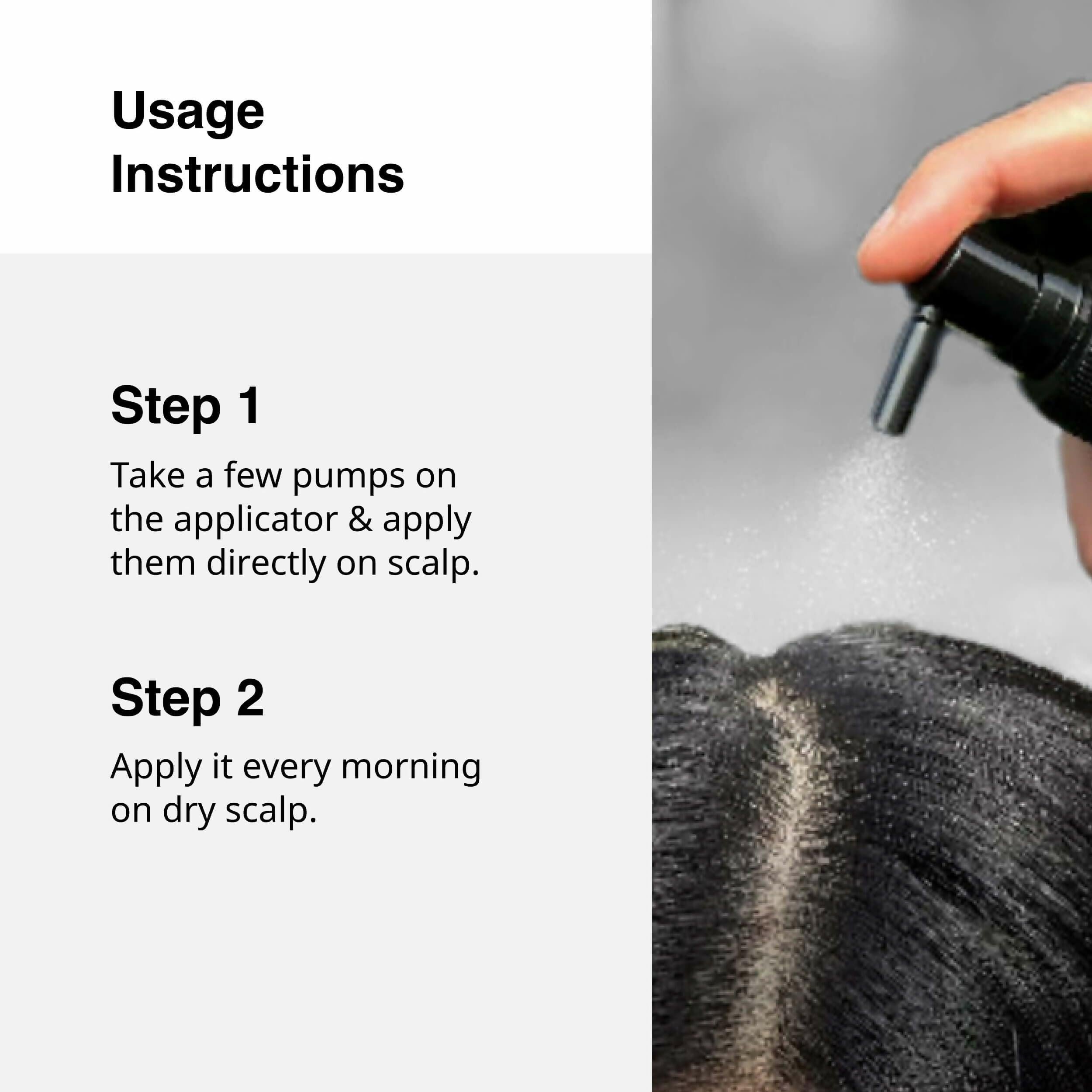 Cureskin Dark Pro Hair Solution Natural Hair Darkener with Colour Protection