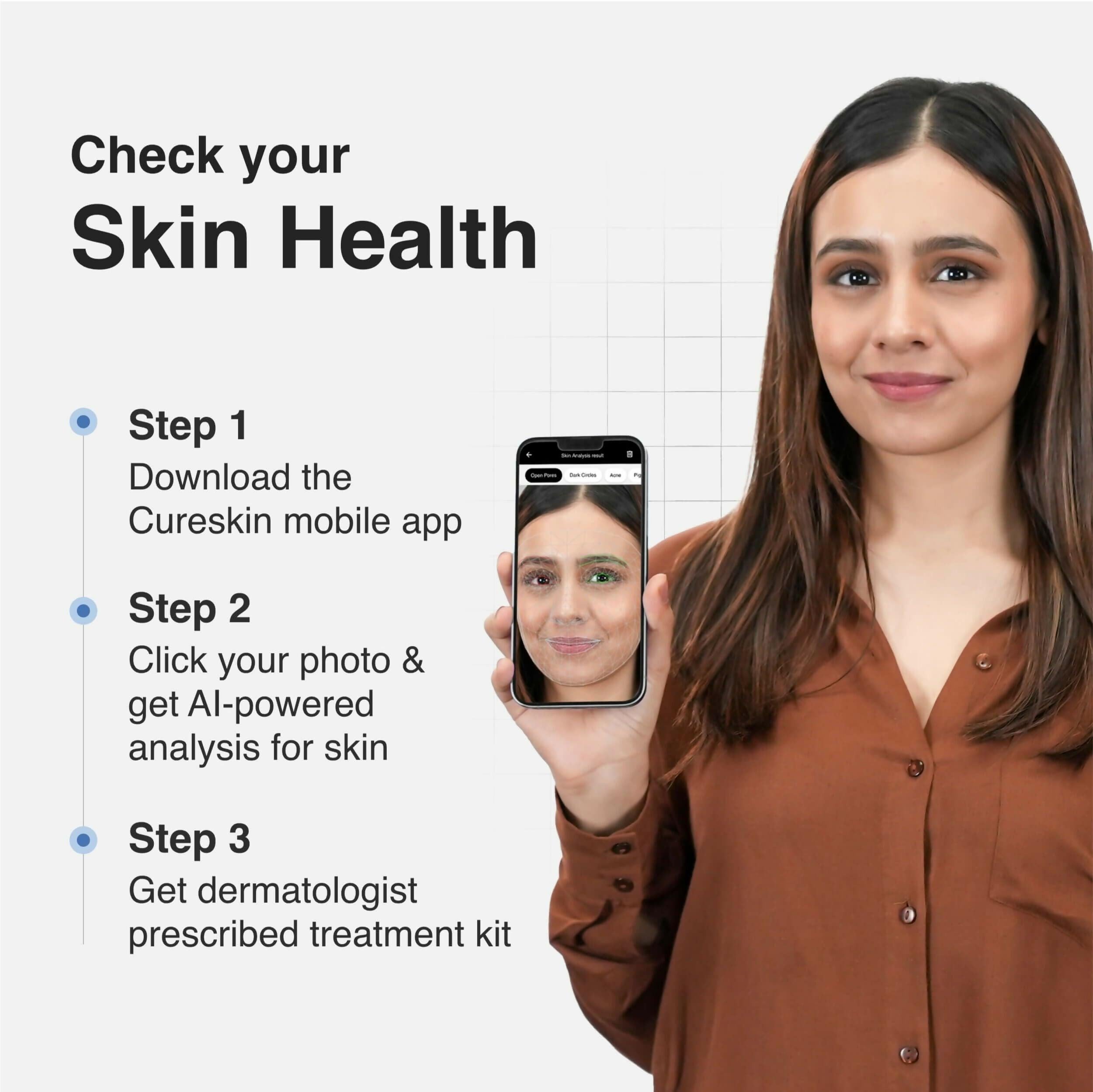 Cureskin Dark Pro Hair Solution Natural Hair Darkener with Colour Protection