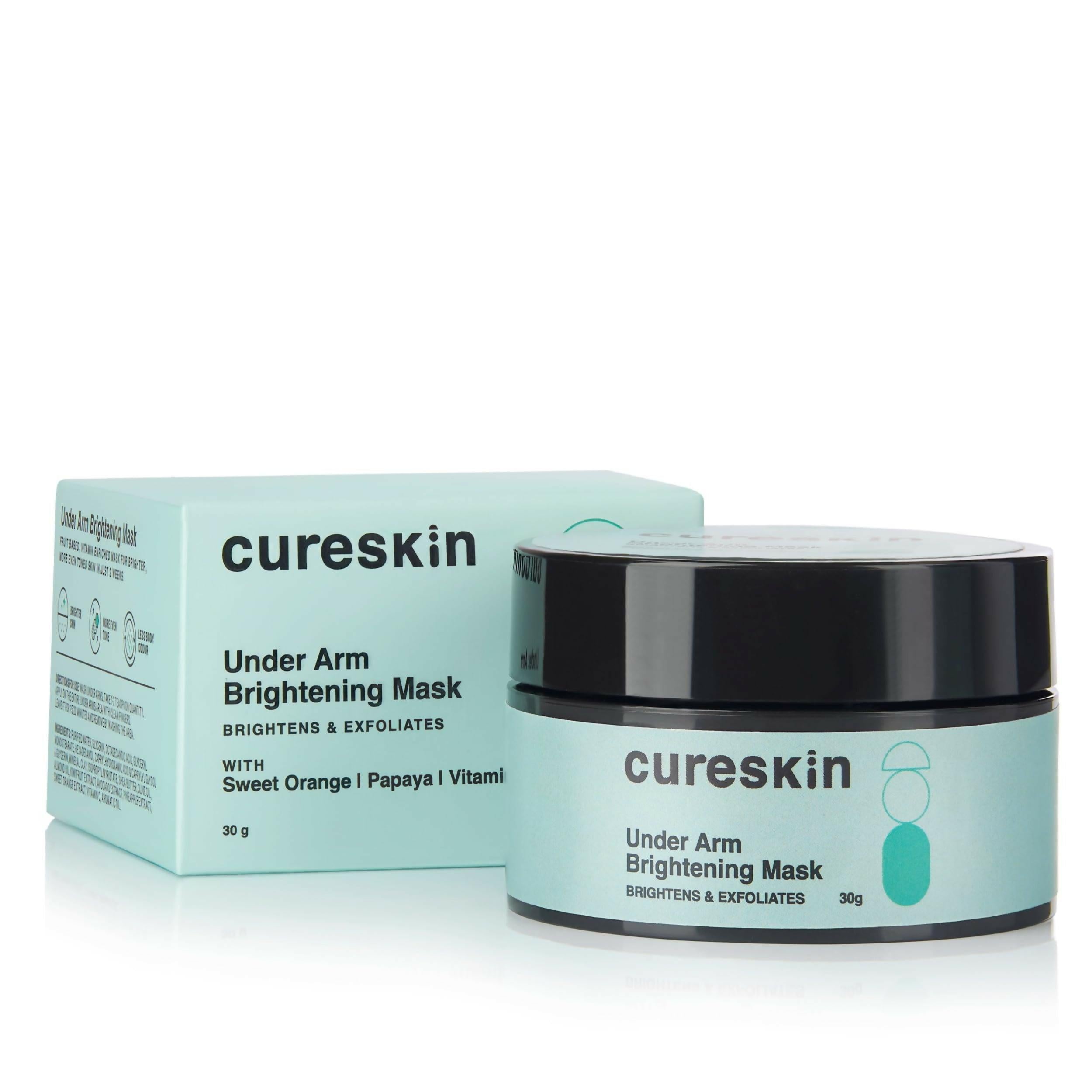 Cureskin Under Arm Brightening Cream Mask with Papaya & Sweet Orange