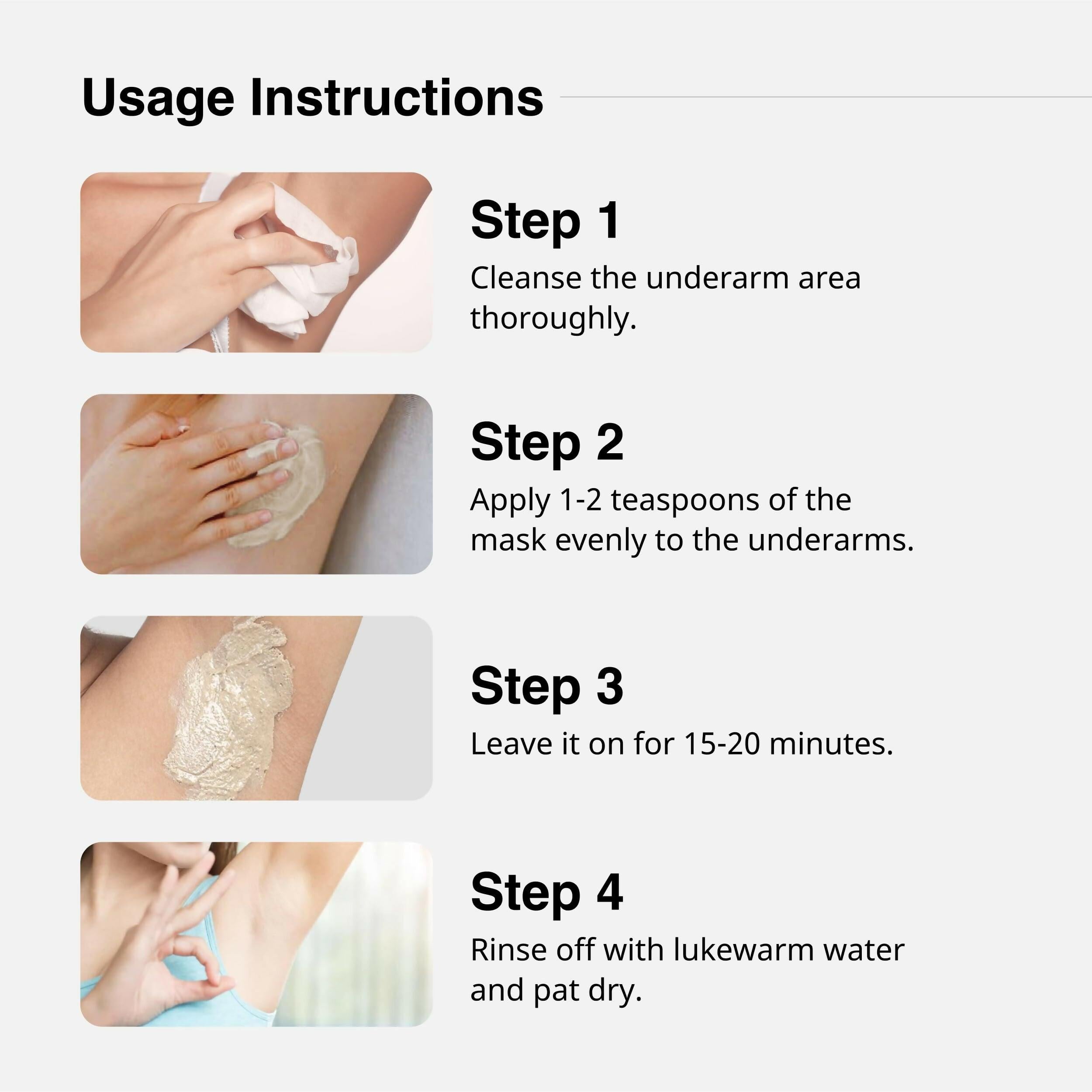 Cureskin Under Arm Brightening Cream Mask with Papaya & Sweet Orange