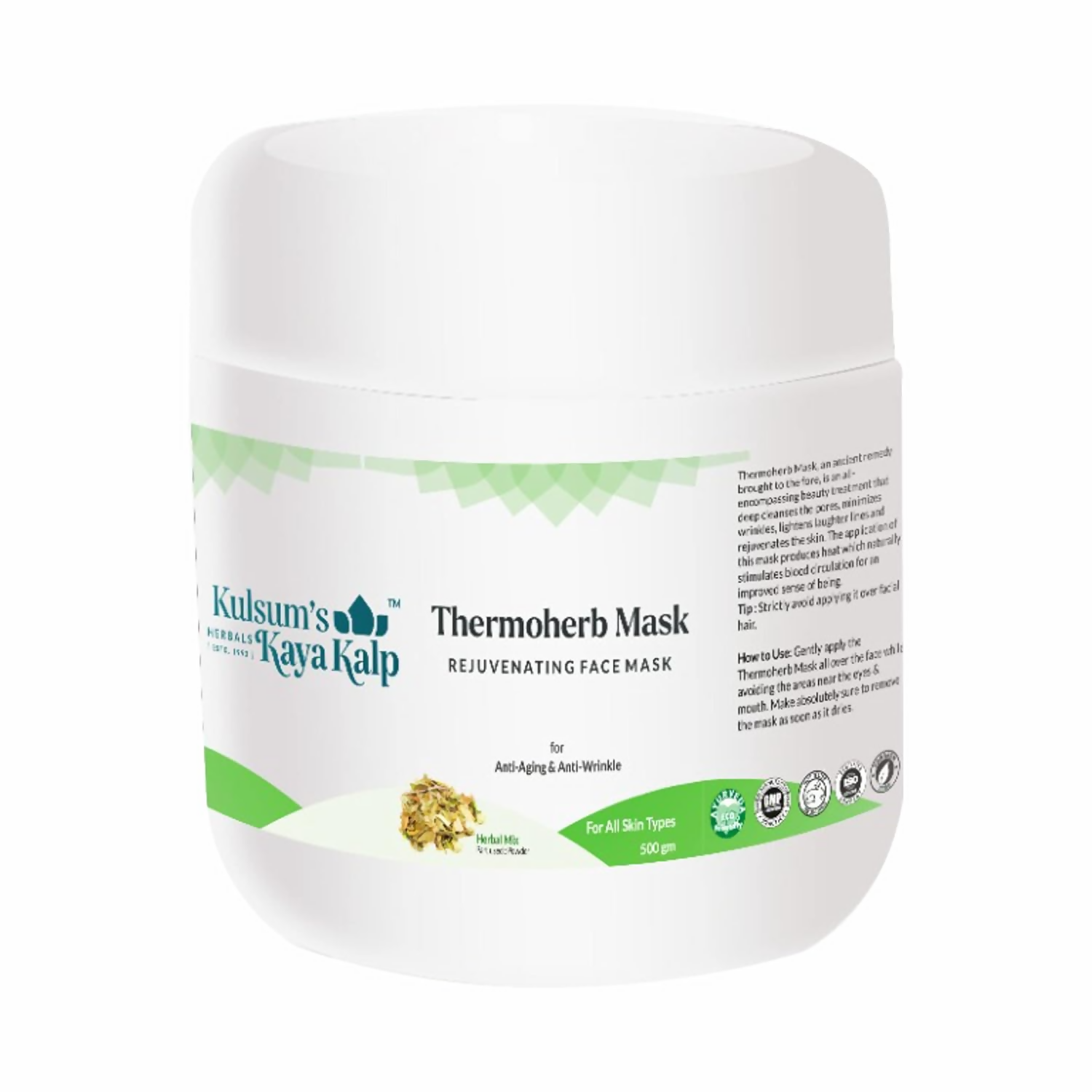 Kulsum's Kaya Kalp Thermoherb Mask For Anti-Aging & Anti-wrinkle