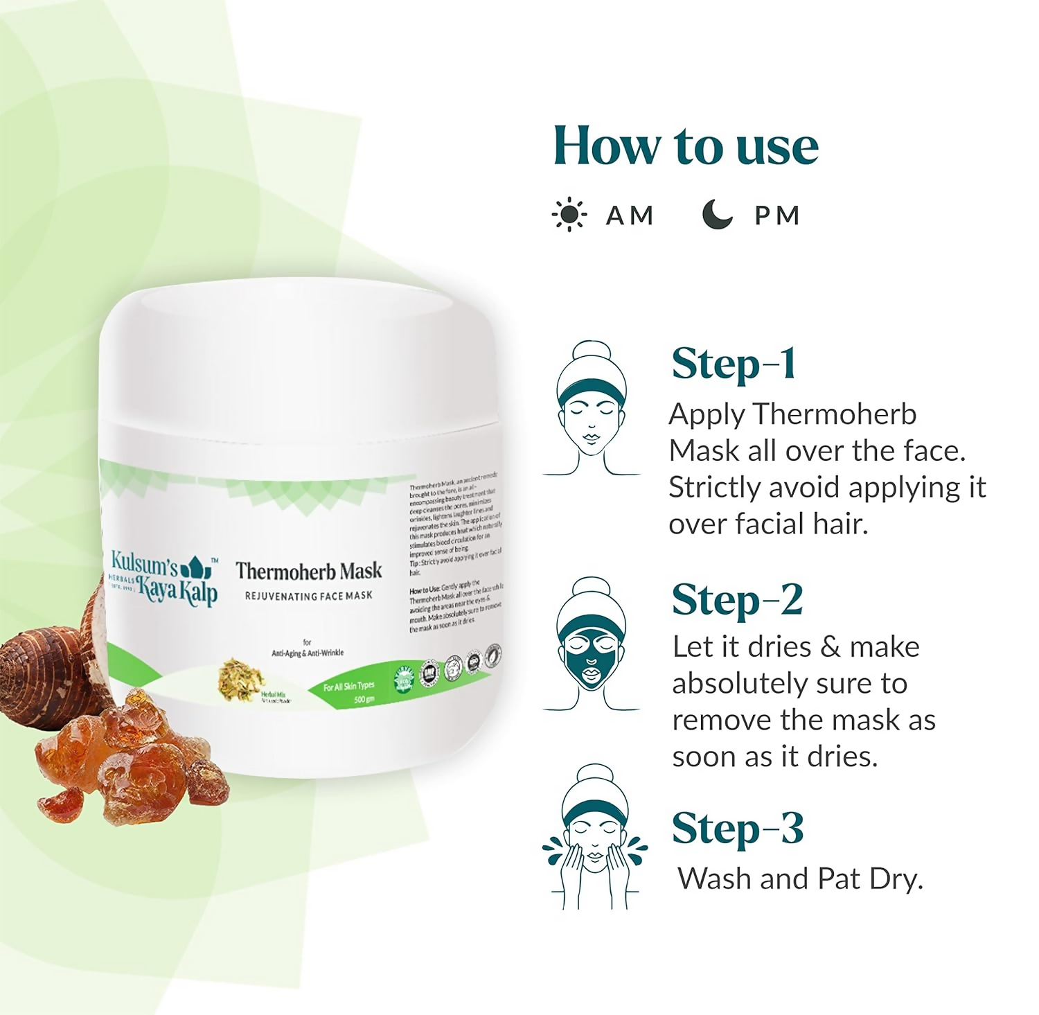 Kulsum's Kaya Kalp Thermoherb Mask For Anti-Aging & Anti-wrinkle