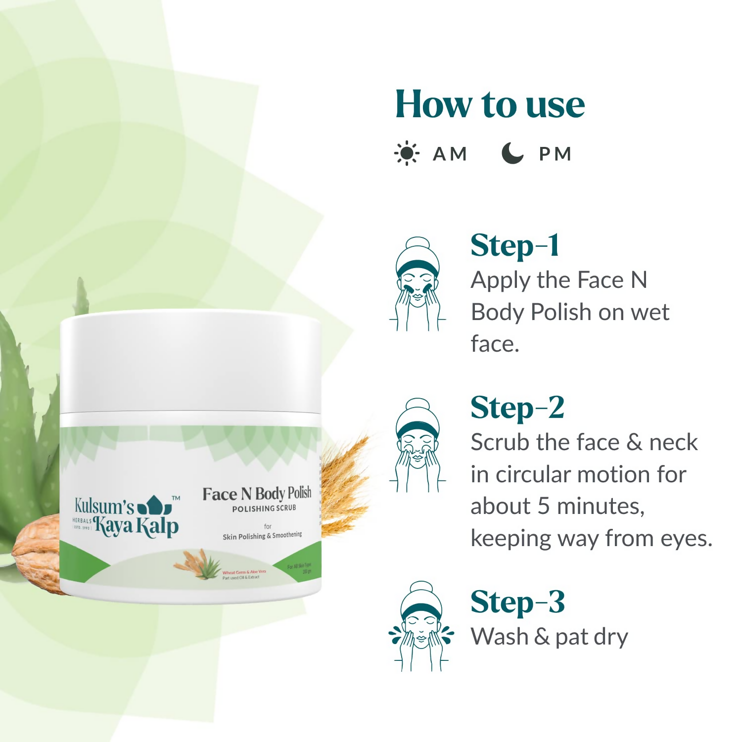 Kulsum's Kaya Kalp Face N Body Polish For Skin Polishing & Smoothening