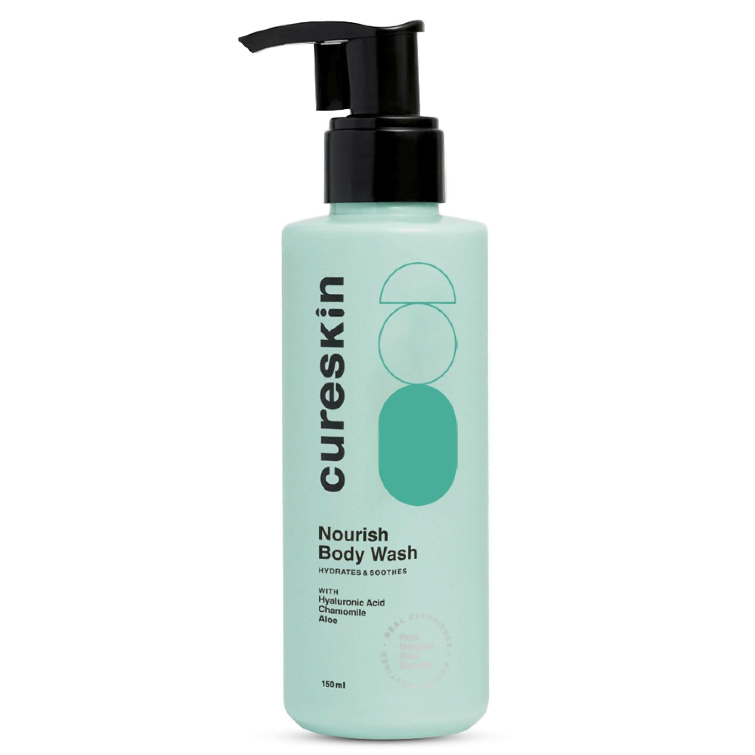 Cureskin Nourish Body Wash - Hydrates & Sooths with Hyaluronic Acid, Chamomile and Aloe