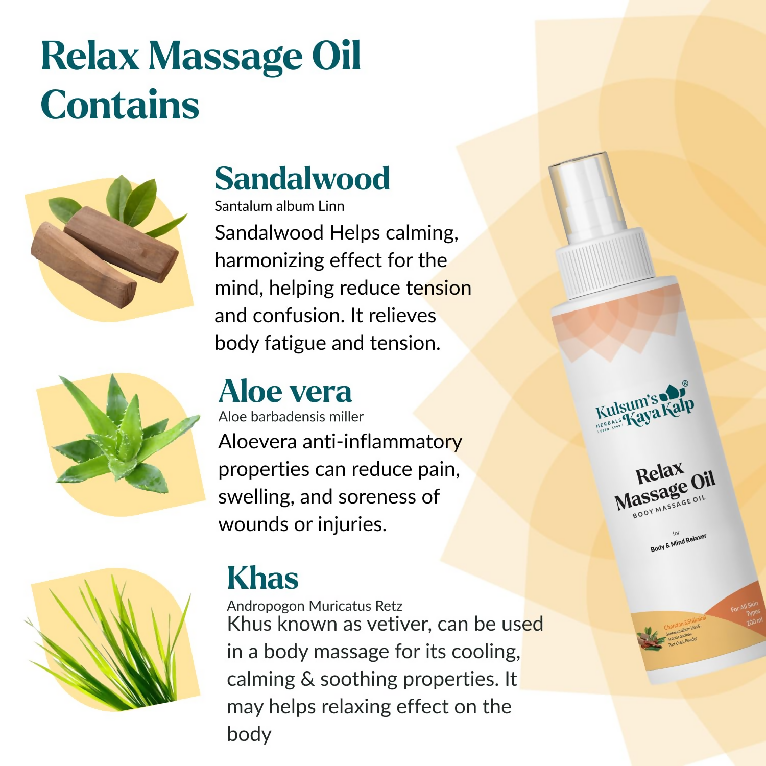 Kulsum's Kaya Kalp Relax Massage Oil For Body & Mind Relaxer