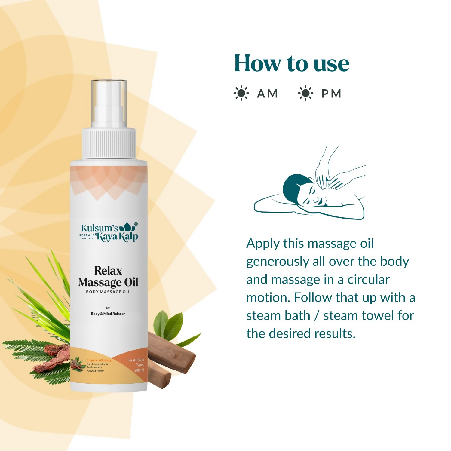 Kulsum's Kaya Kalp Relax Massage Oil For Body & Mind Relaxer