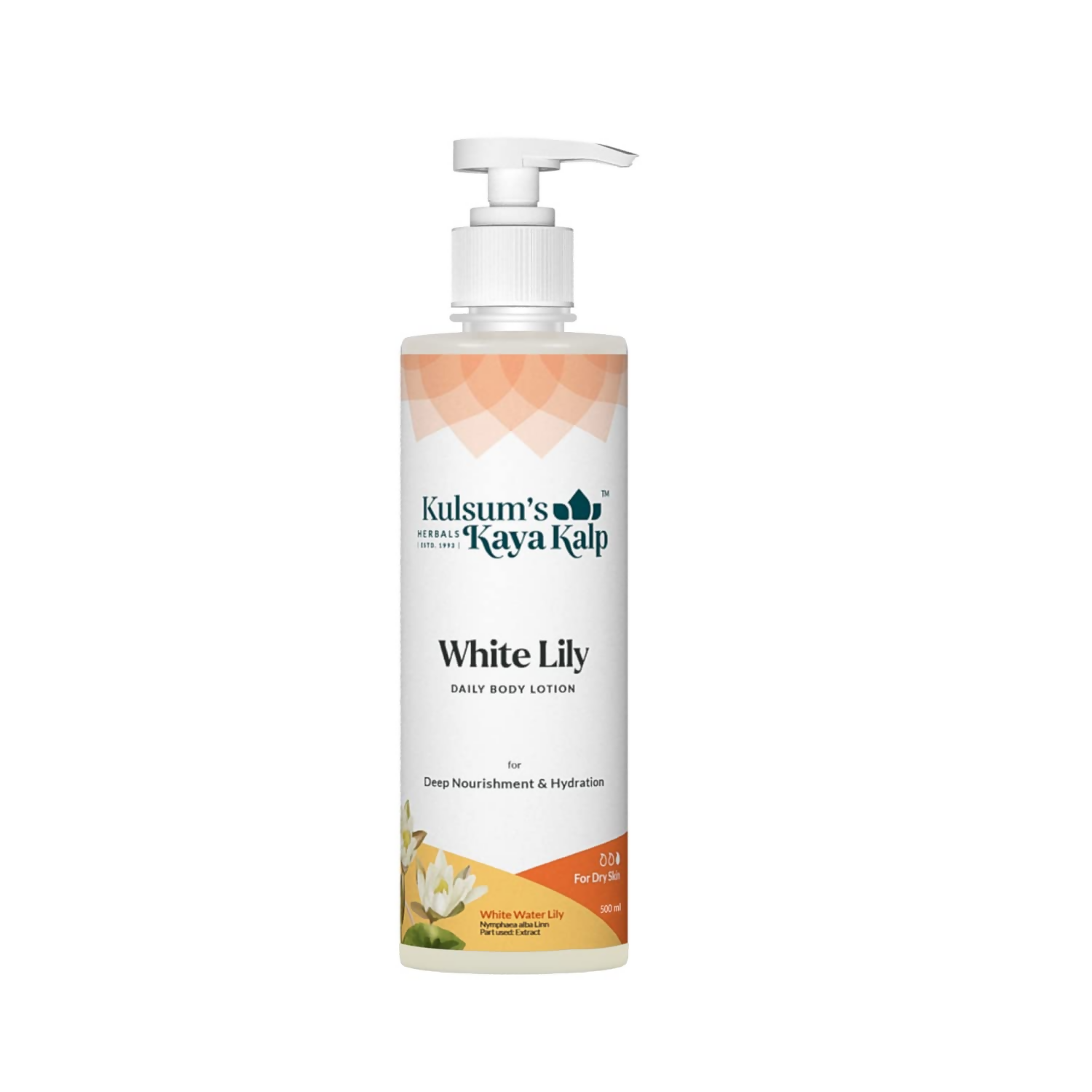 Kulsum's Kaya Kalp White Lily, Daily Body Lotion For Deep Nourishment And Hydration