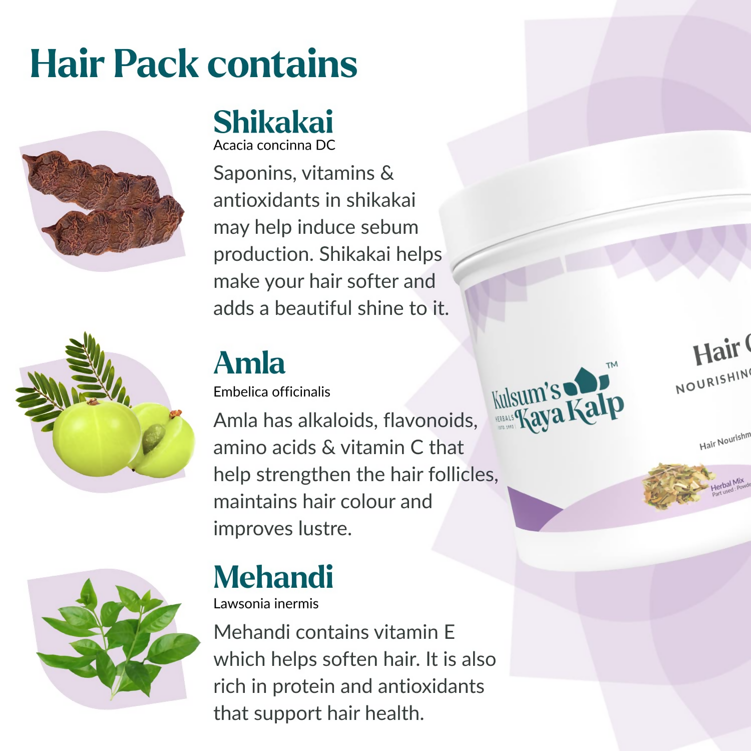 Kulsum's Kaya Kalp Hair Care Nourishing Hair Pack For Hair Nourishment & Control Hair Fall