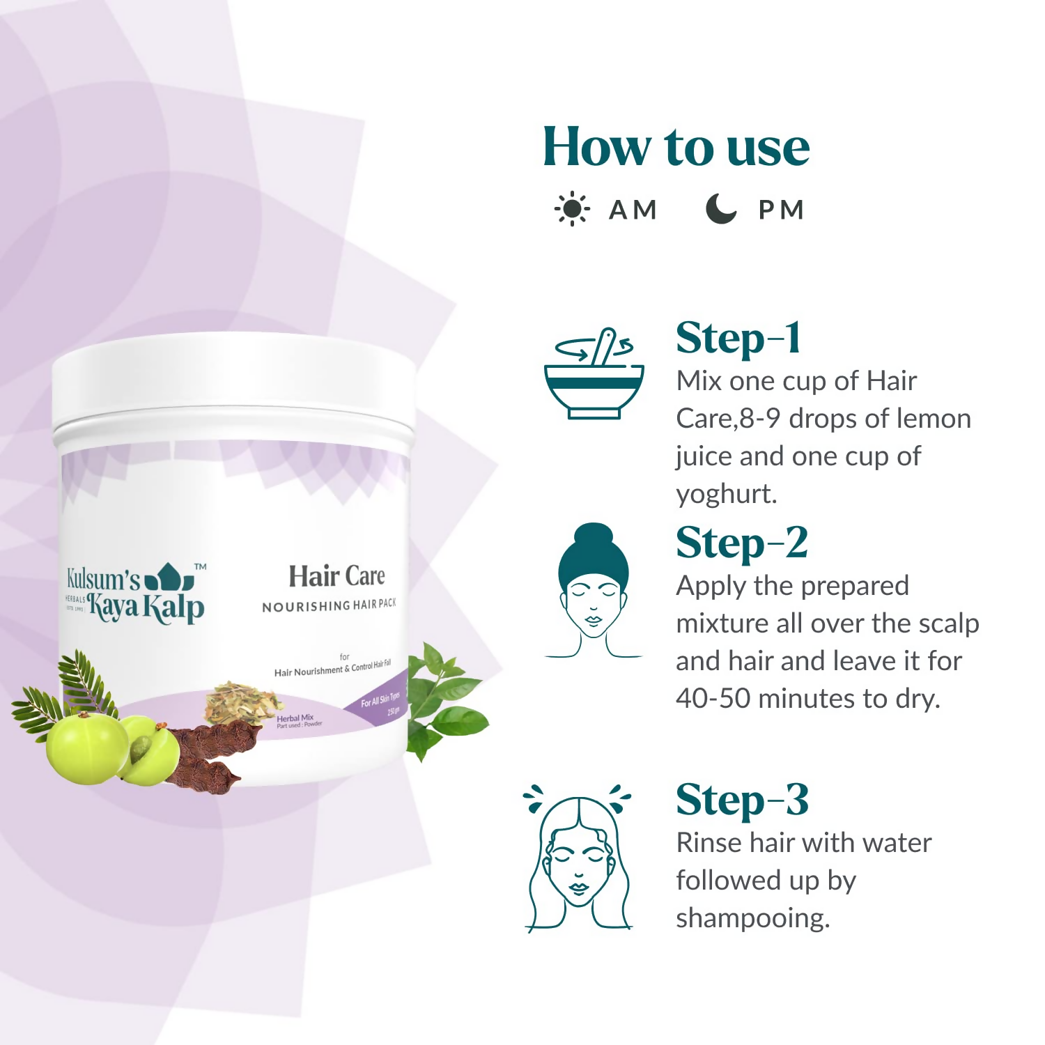 Kulsum's Kaya Kalp Hair Care Nourishing Hair Pack For Hair Nourishment & Control Hair Fall