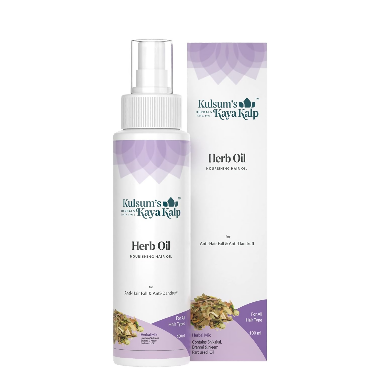 Kulsum's Kaya Kalp Herb Oil For Anti Hair Fall & Anti Dandruff