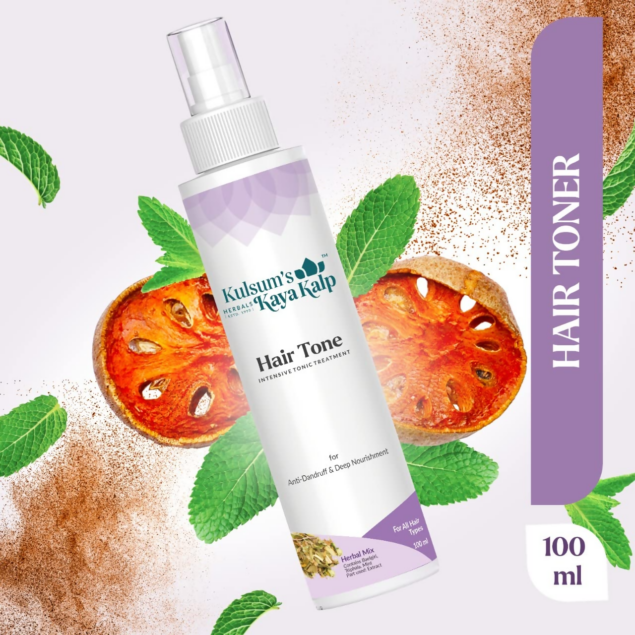 Kulsum's Kaya Kalp Hair Tone, Anti-Dandruff & Hair Fall Control, For All Hair Types