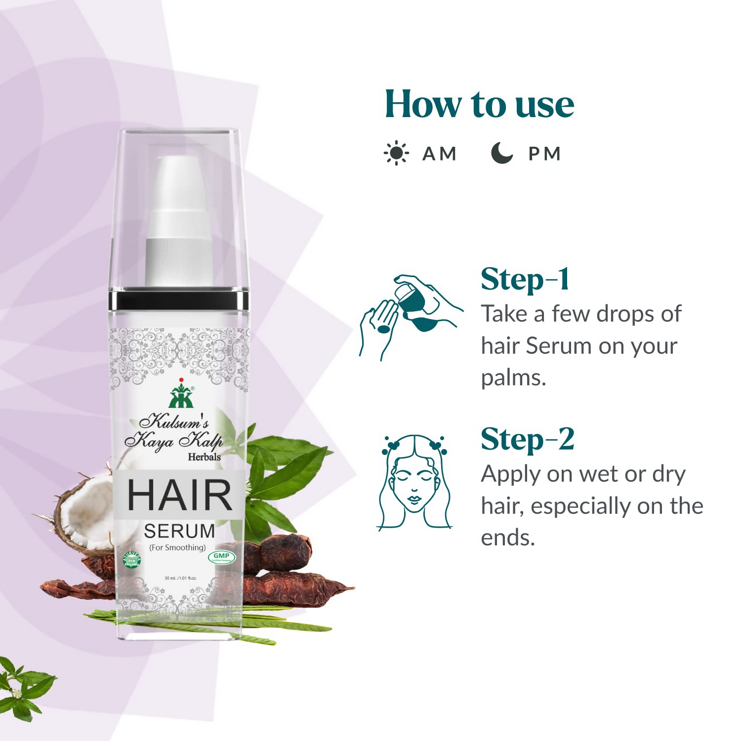 Kulsum's Kaya Kalp Hair Serum With Shikakai & Bhringraj For All Hair Types