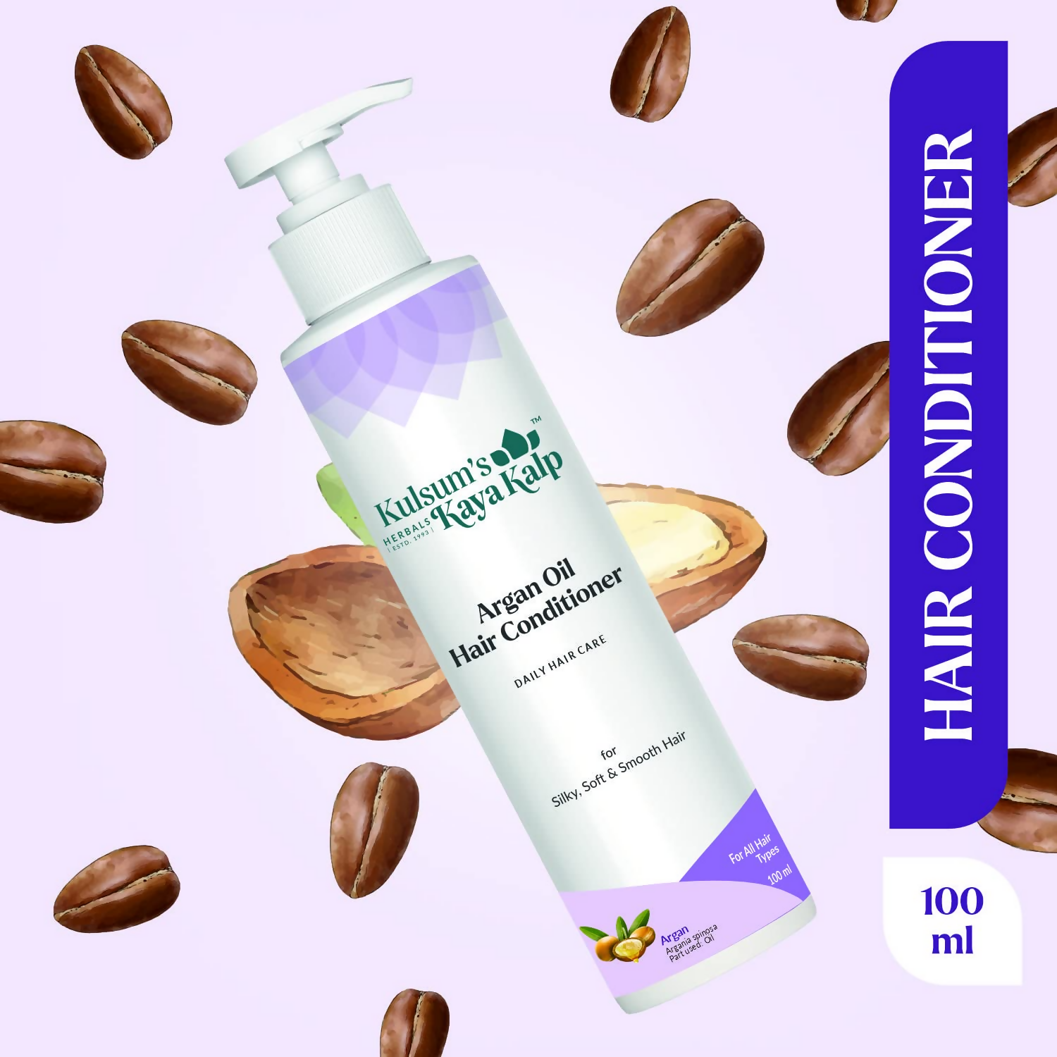 Kulsum's Kaya Kalp Argan Oil Hair Conditioner For Silky, Soft & Smooth Hair