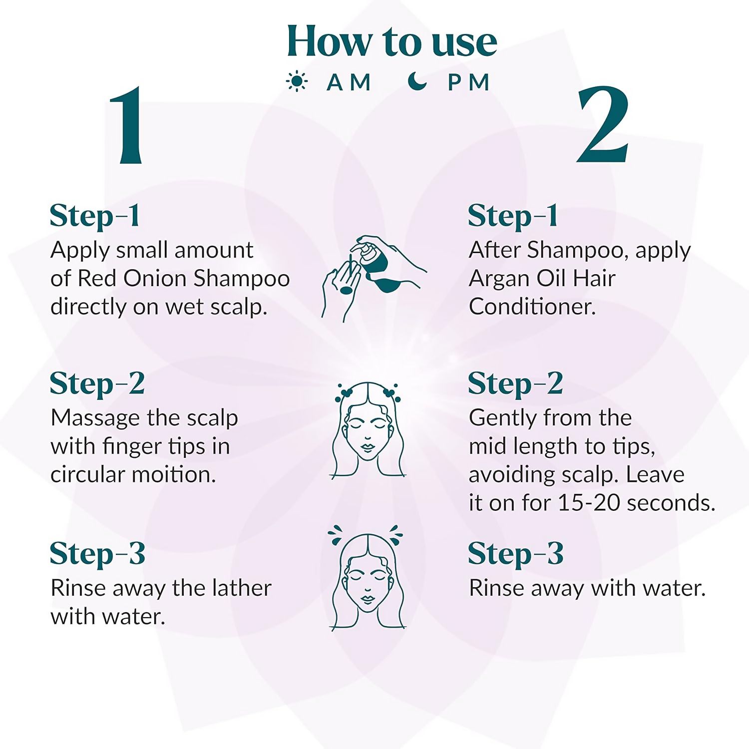 Kulsum's Kaya Kalp Red Onion Shampoo & Argan Oil Hair Conditioner Combo For Anti-Hair Fall, Silky, Soft & Smooth Hair