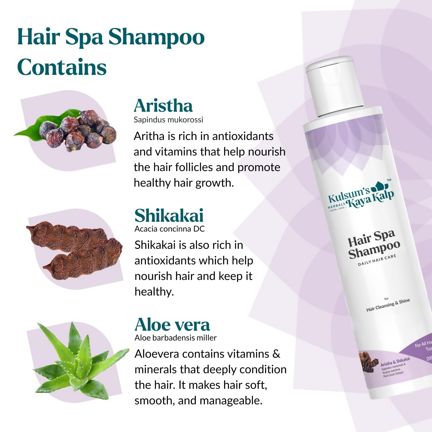 Kulsum's Kaya Kalp Hair Spa Shampoo For Hair Cleansing & Shine