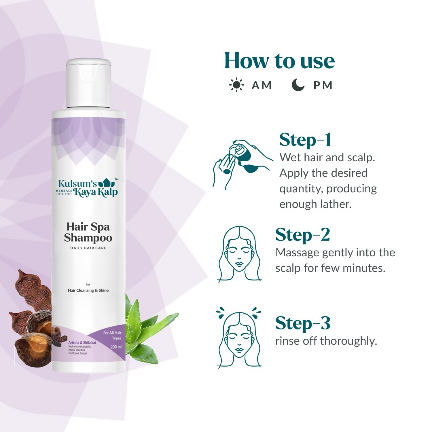 Kulsum's Kaya Kalp Hair Spa Shampoo For Hair Cleansing & Shine