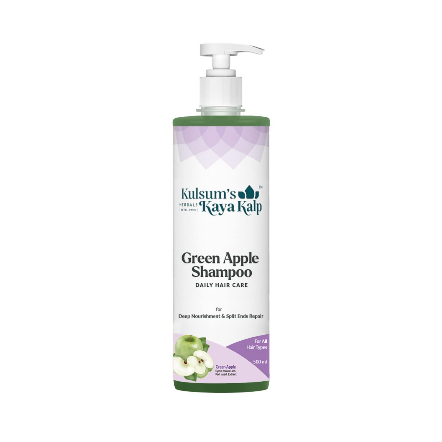 Kulsum's Kaya Kalp Green Apple Shampoo For Deep Nourishment & Split Ends Repair