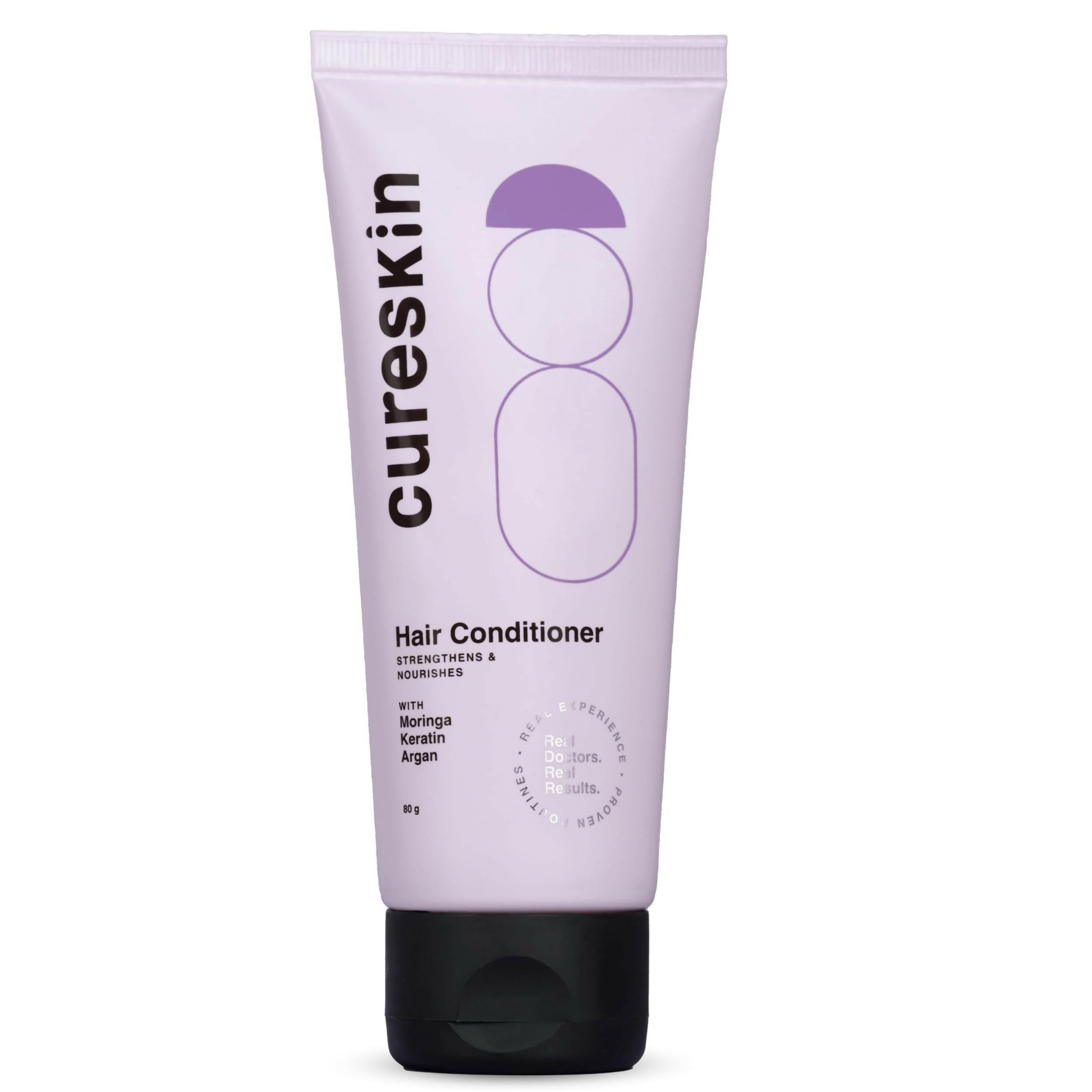 Cureskin Keratin Smooth Conditioner with Moringa, Keratin and Argan: Strenghtens and Nourishes