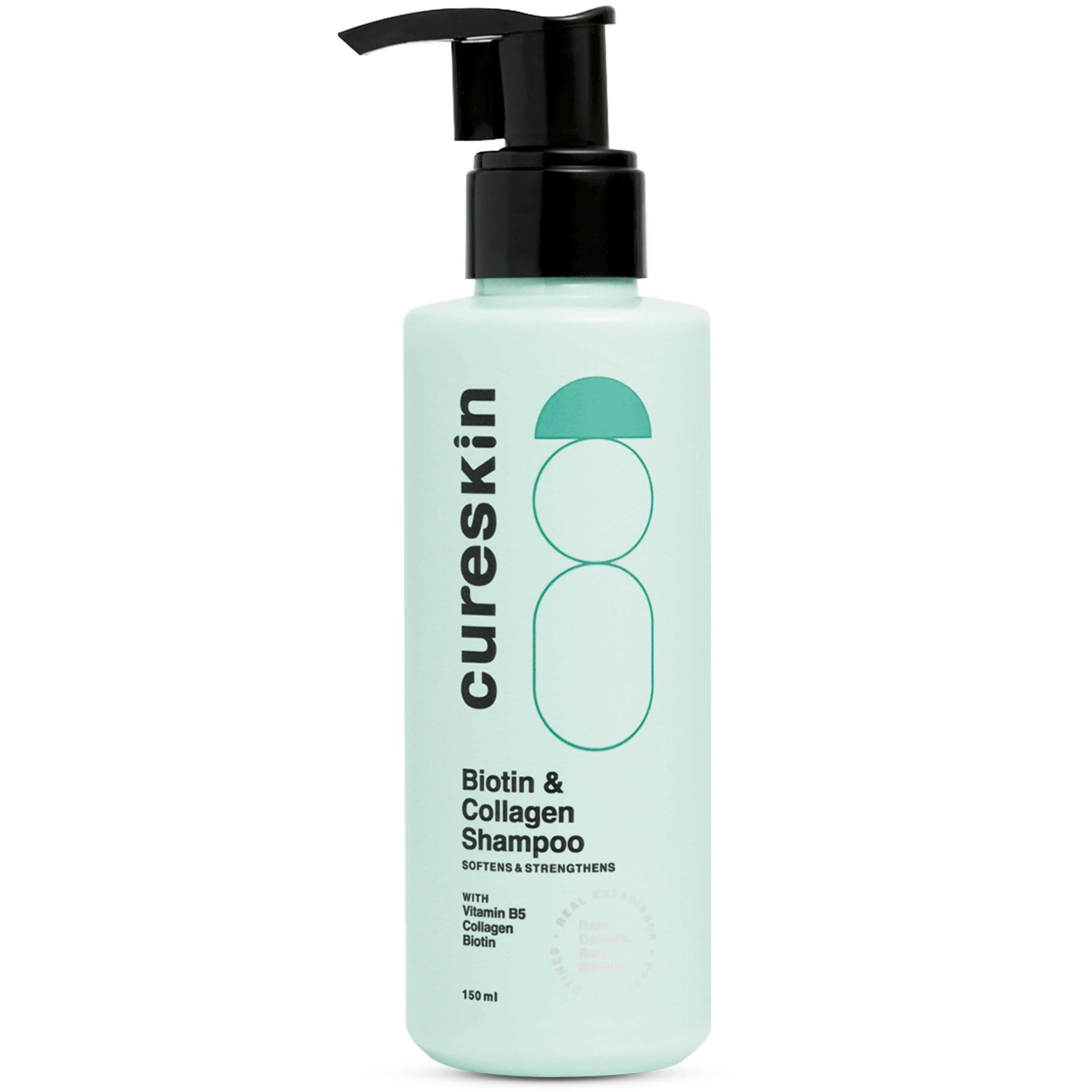 Cureskin Biotin & Collagen Vitamin B5 Glycolipids Shampoo: Strengthen Hair, Reduce Hairfall & Repair Damage