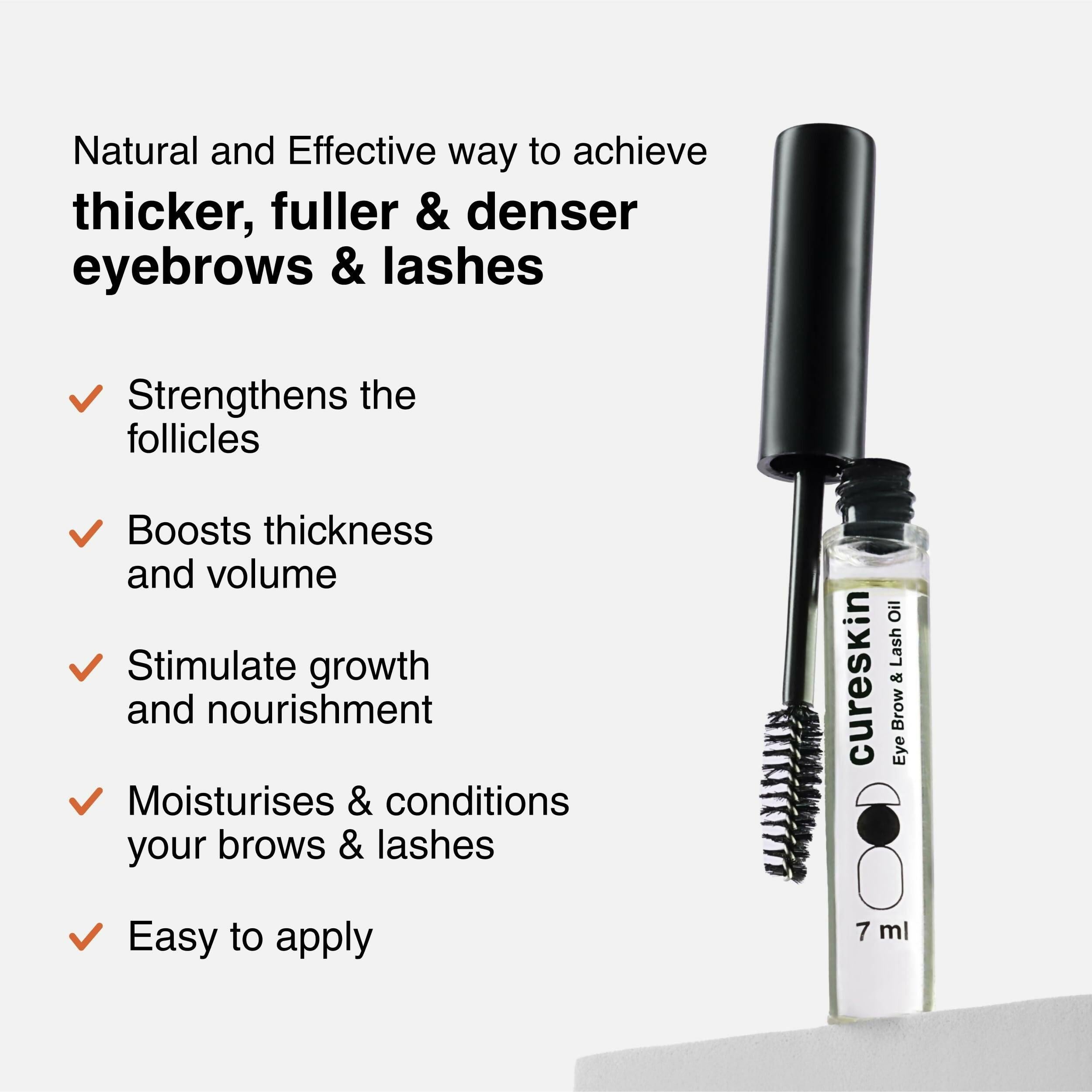 Cureskin Eye Brow & Lash Oil - Eyelash Growth Serum