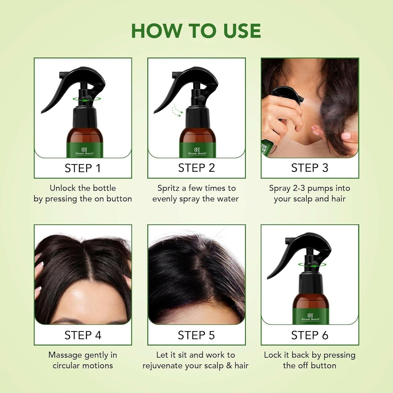 Botanic Hearth Rosemary Rice Water Spray for Hair Growth