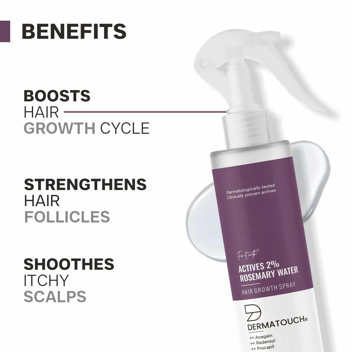 Dermatouch Rosemary Water Hair Growth Spray