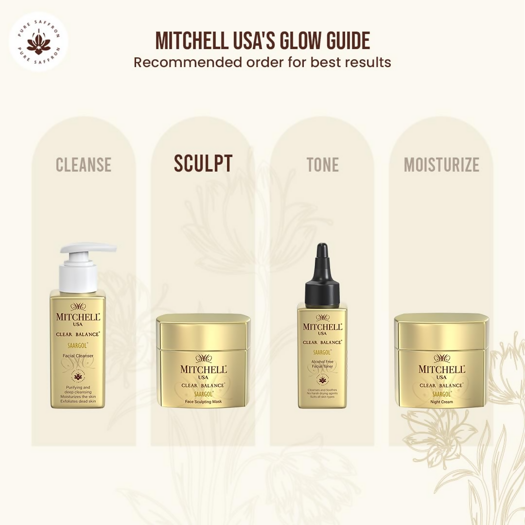 Mitchell USA Clear balance Saargol Face Sculpting Mask For Glowing Skin