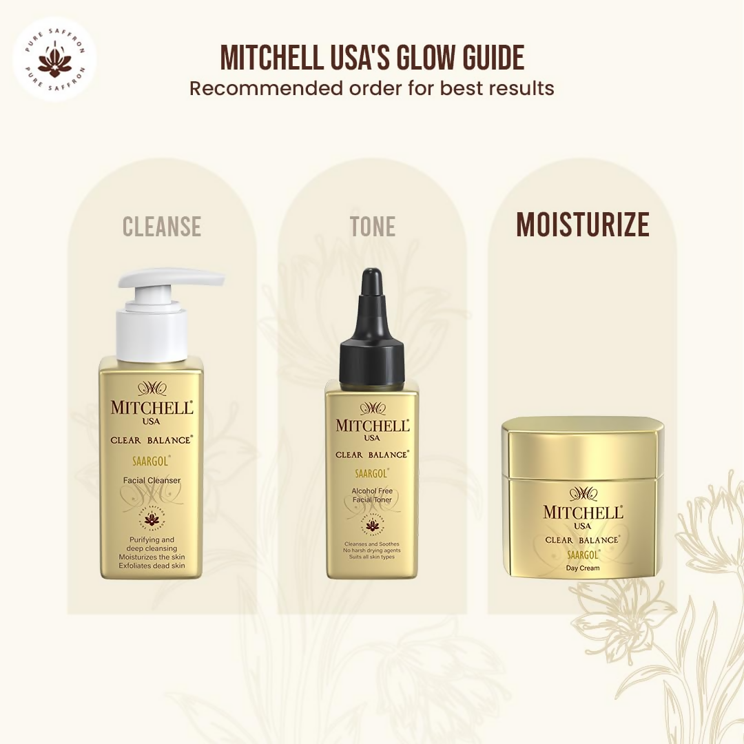 Mitchell USA Clear Balance Saargol Day Cream - Hydrating And Moisturizing Daily Facial Cream