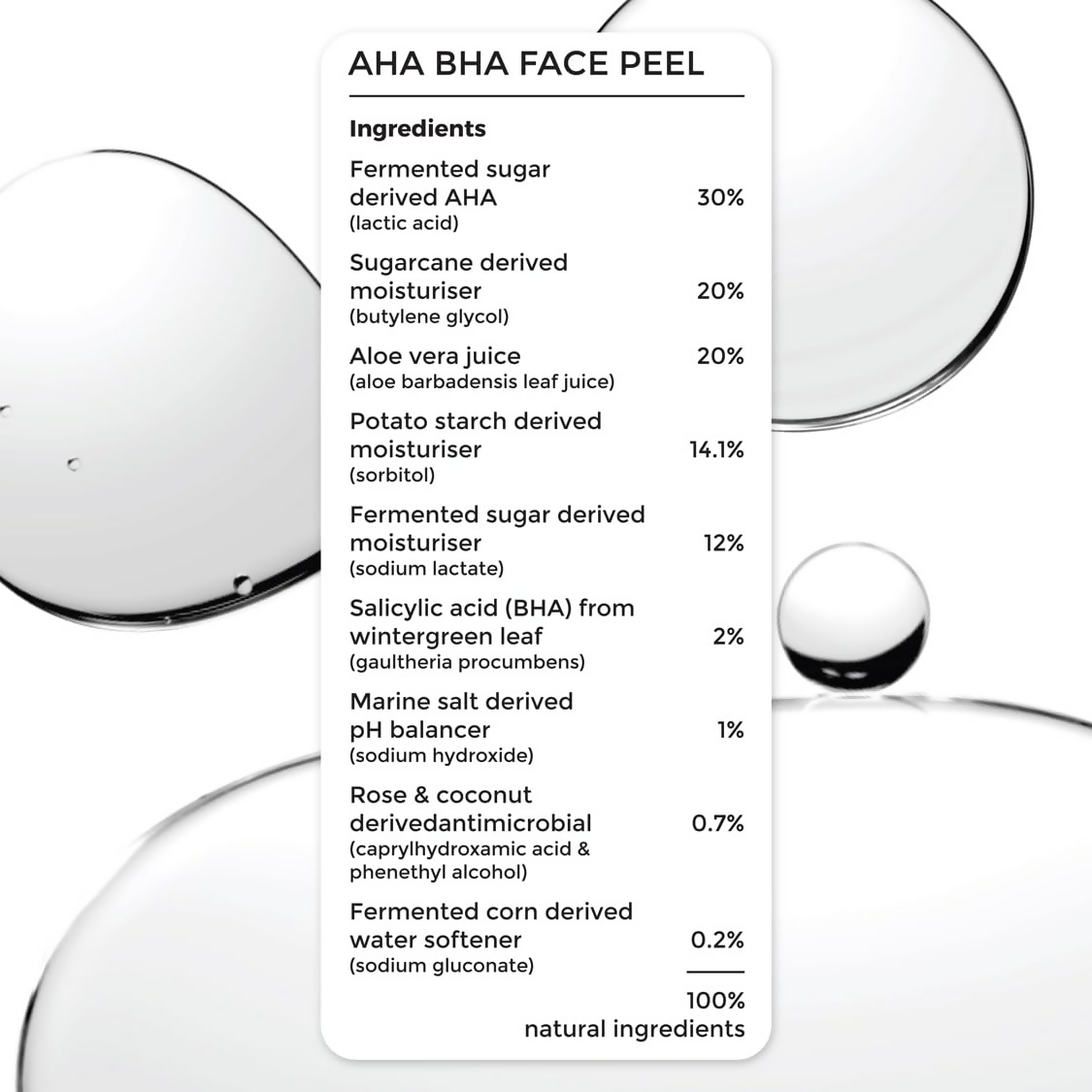 Brillare 30% AHA + 2% BHA Face Peeling Solution Glowing Smooth Blemish-Free Skin