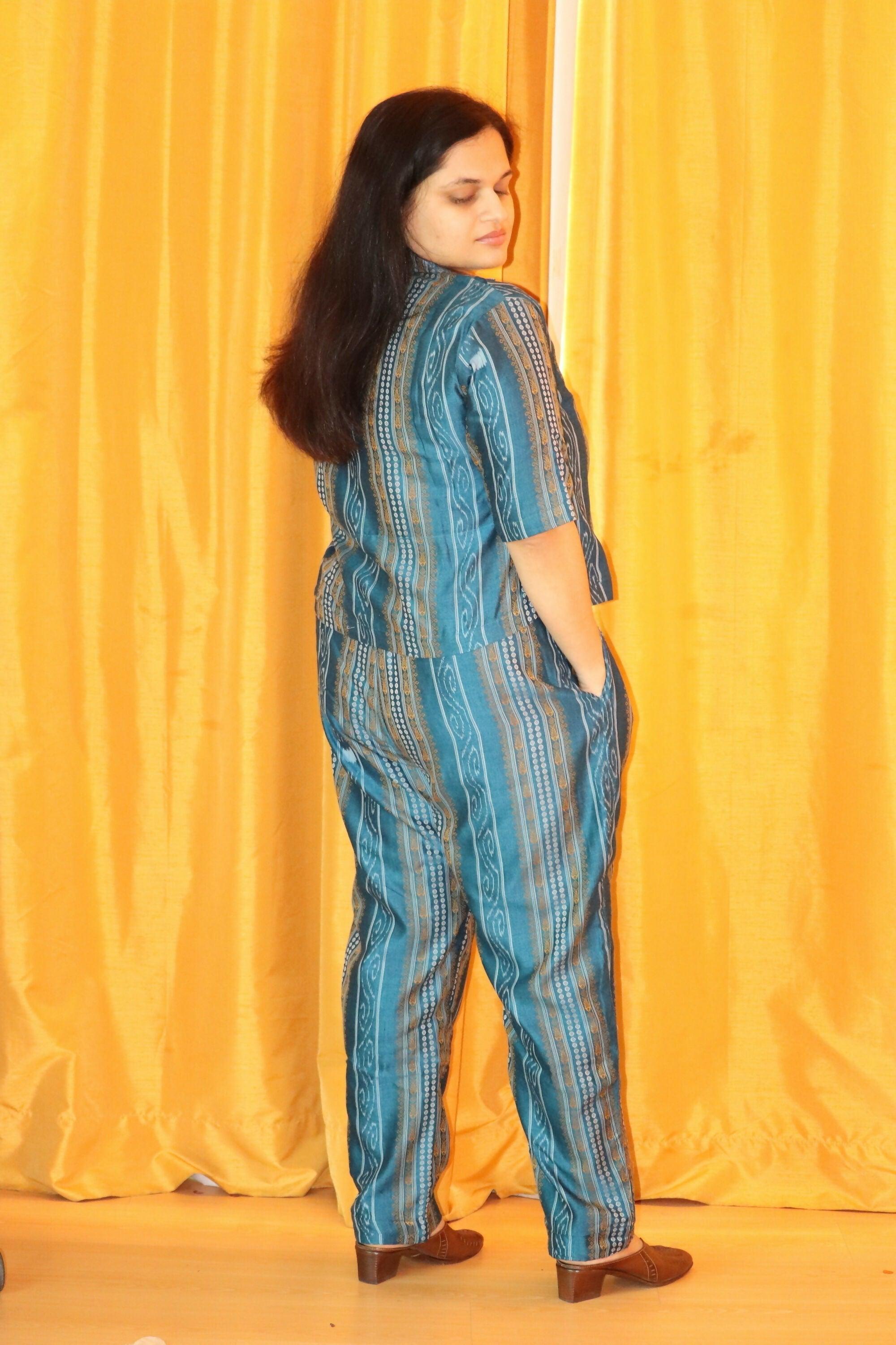 Earthyweaves Meghika Sambalpuri Co-ord Set