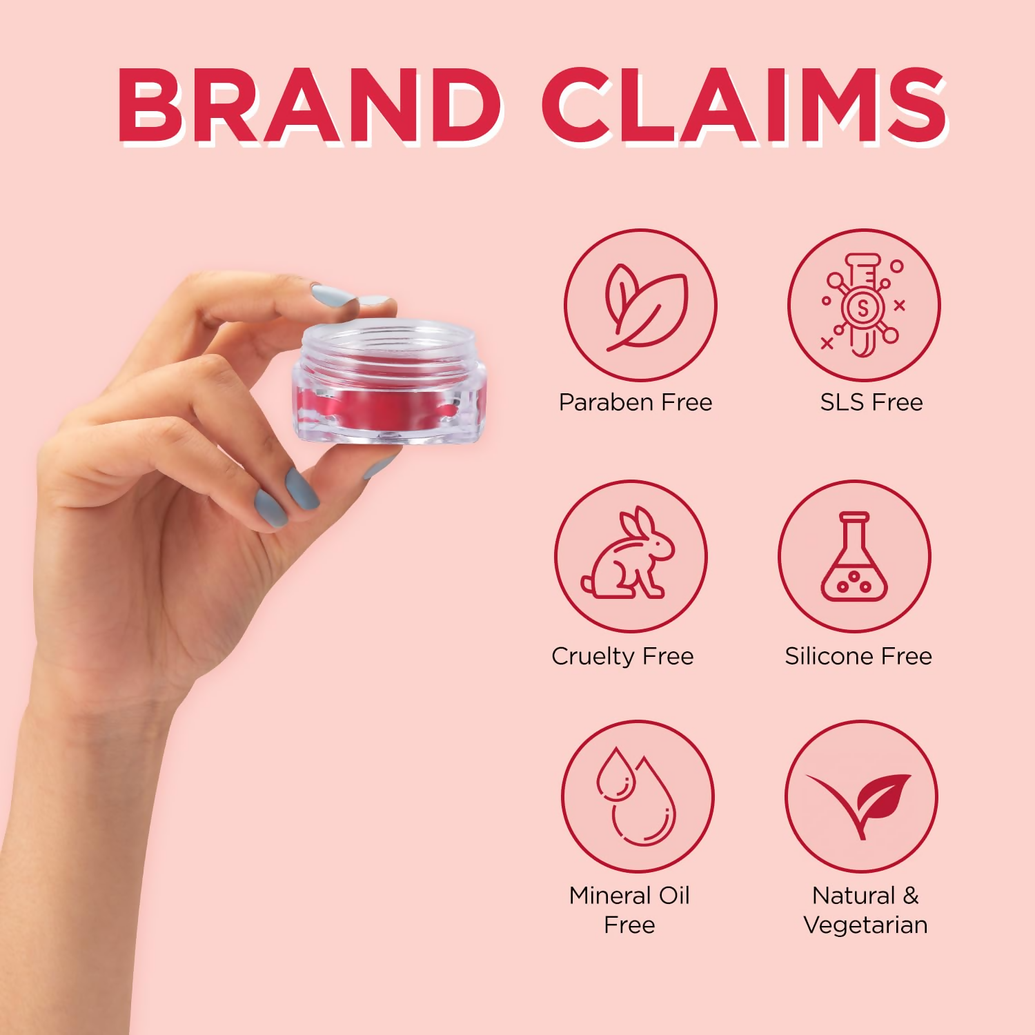 Enn Beauty Pout Lip, Cheek Tint With SPF 10 With Jojoba & Avocado Oil - Passion Pink