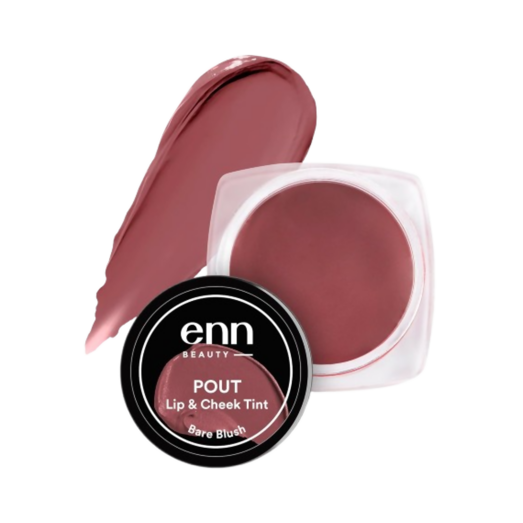 Enn Beauty Pout Lip, Cheek Tint With SPF 10 With Jojoba & Avocado Oil - Bare Blush