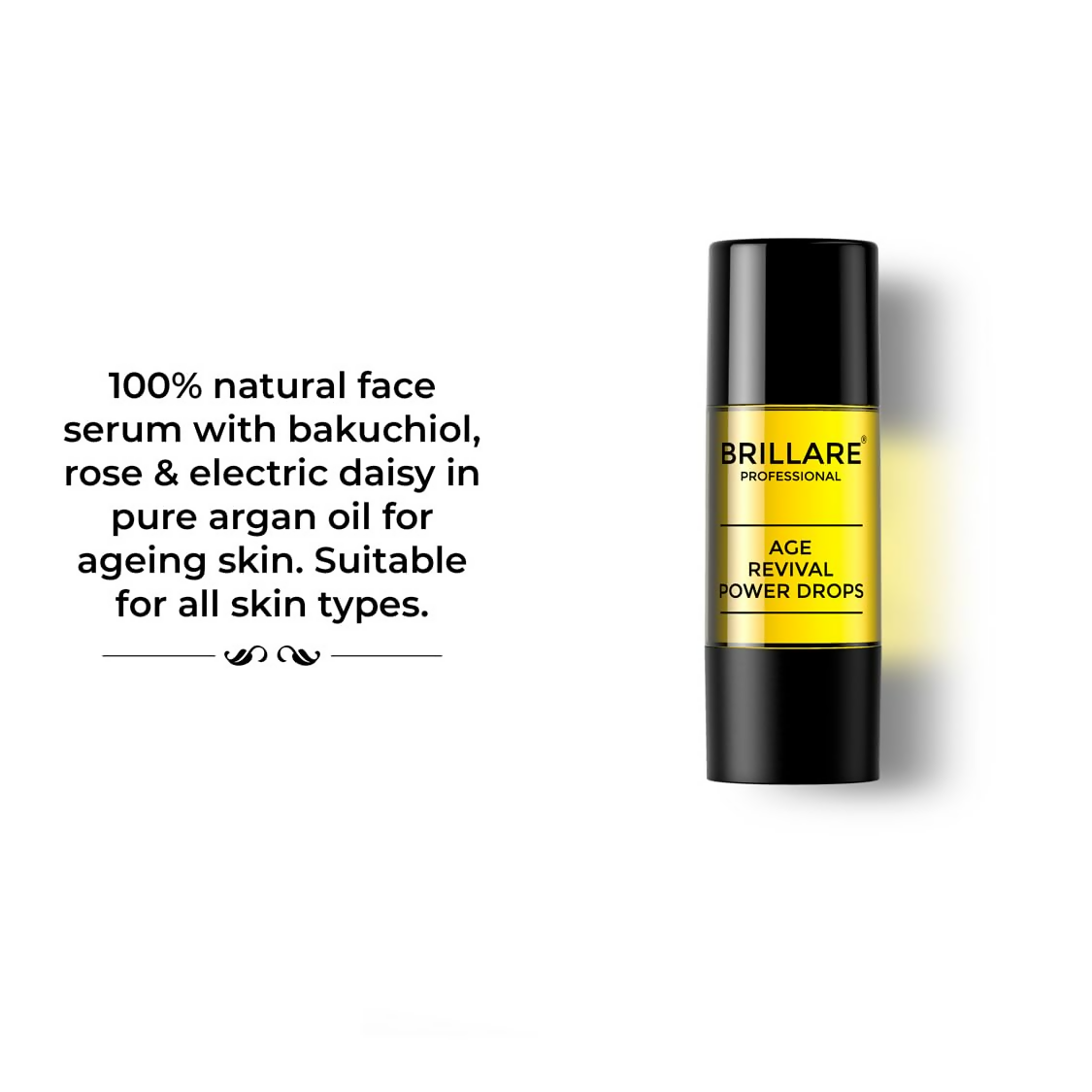 Brillare Age Revival Power Drops 100% Natural Face Serum With Aragn Oil