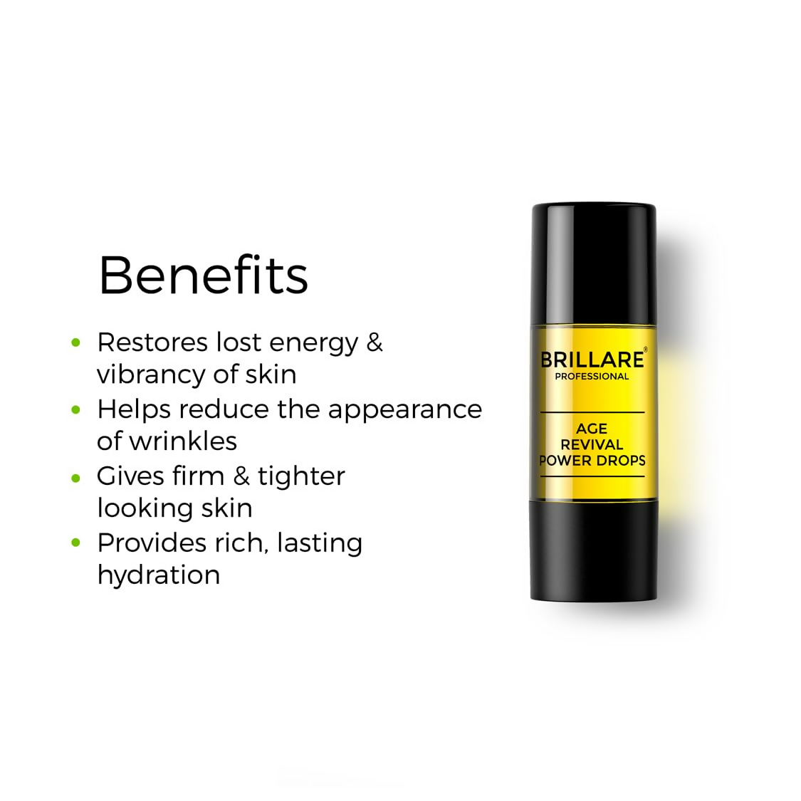 Brillare Age Revival Power Drops 100% Natural Face Serum With Aragn Oil