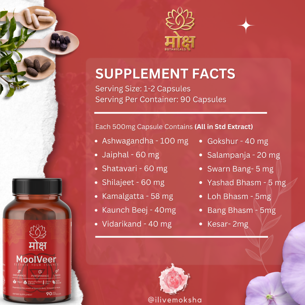 Moksha Botanicals Moolveer Capsules