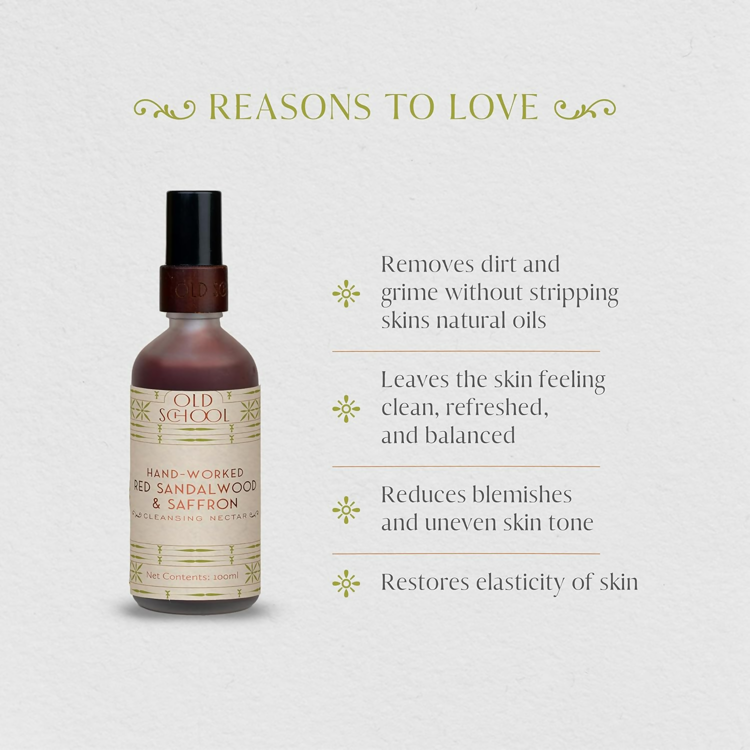 Old School Rituals Red Sandalwood & Saffron Age Defying Cleanser Face Wash