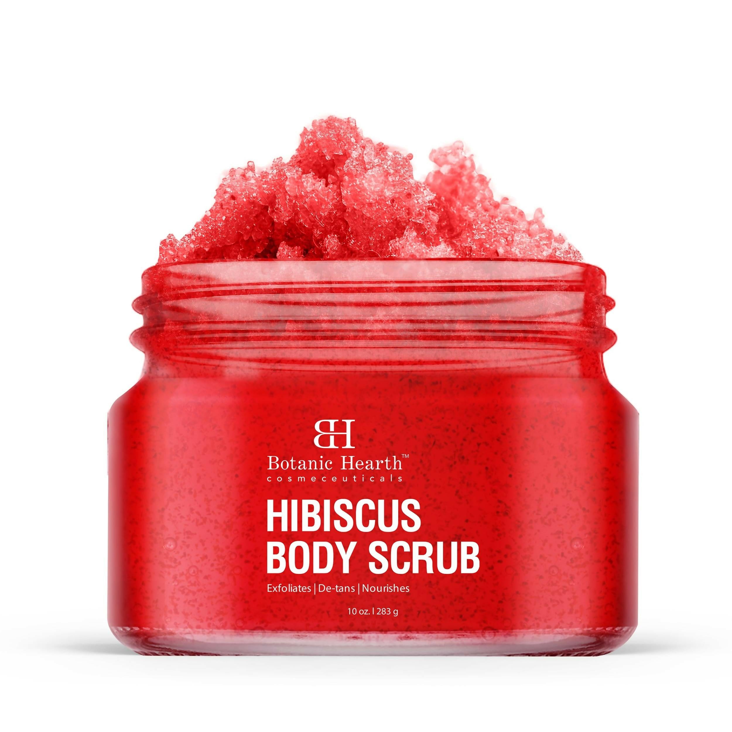 Botanic Hearth Hibiscus Body Scrub For Brighter, Smoother, Hydrated & Moisturized Skin