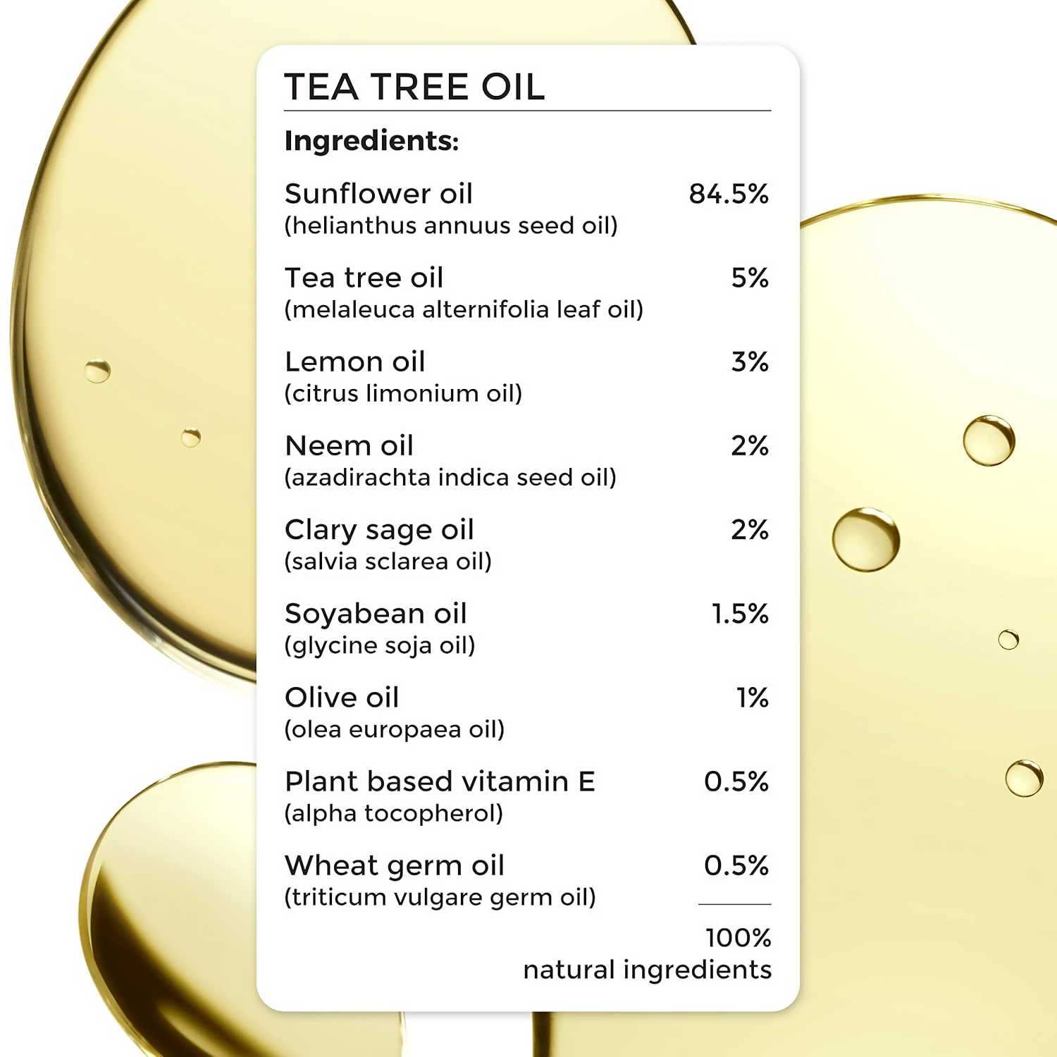 Brillare Tea Tree Hair Oil with The Goodness of Lemon & Sunflower Oil Dry
