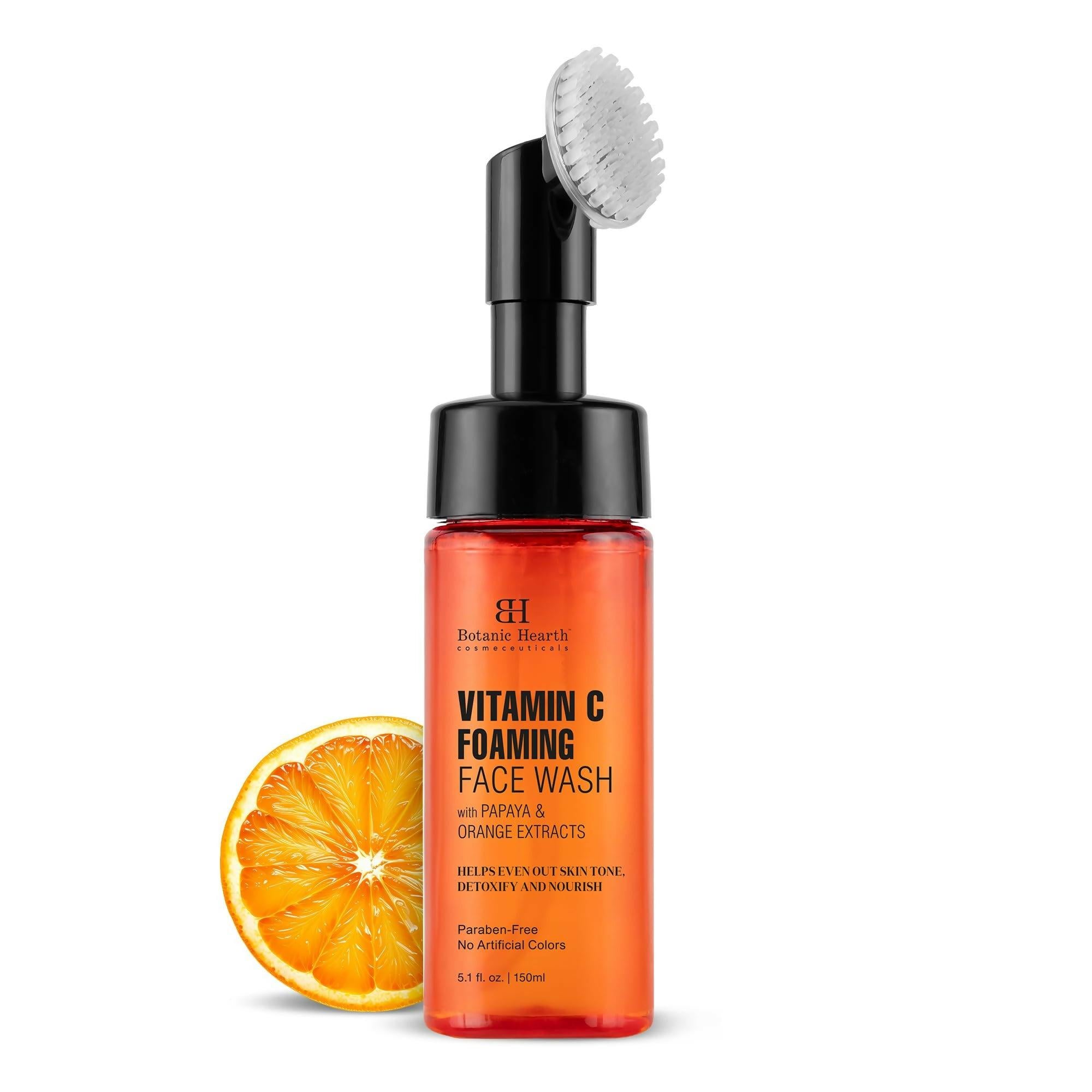 Botanic Hearth Brightening Vitamin C Foaming Face Wash with Papaya & Orange Extracts