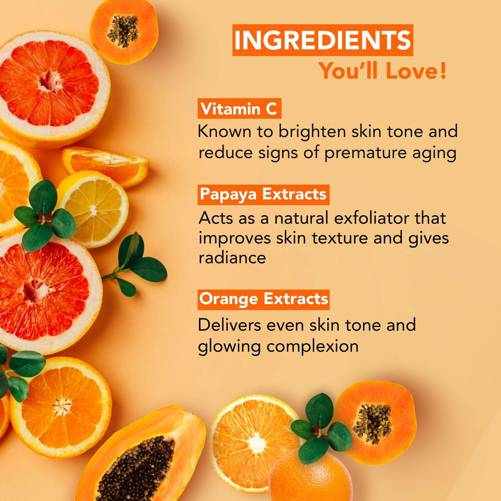 Botanic Hearth Brightening Vitamin C Foaming Face Wash with Papaya & Orange Extracts