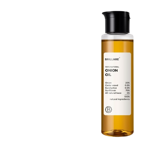 Brillare Onion Hair Oil with the Goodness Of Cedar Wood & Sunflower Oil