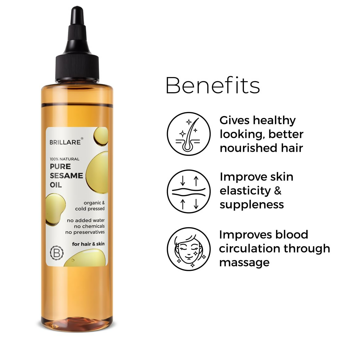 Brillare 100% Natural Pure Sesame Oil