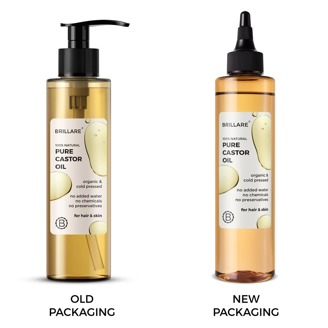 Brillare 100% Natural Pure Castor Oil For Hair Growth