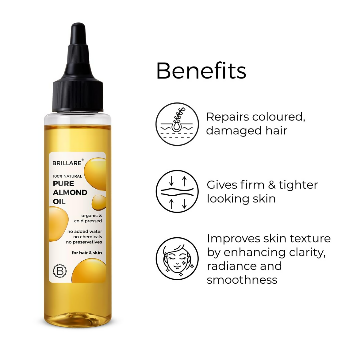 Brillare 100% Natural Pure Almond Oil