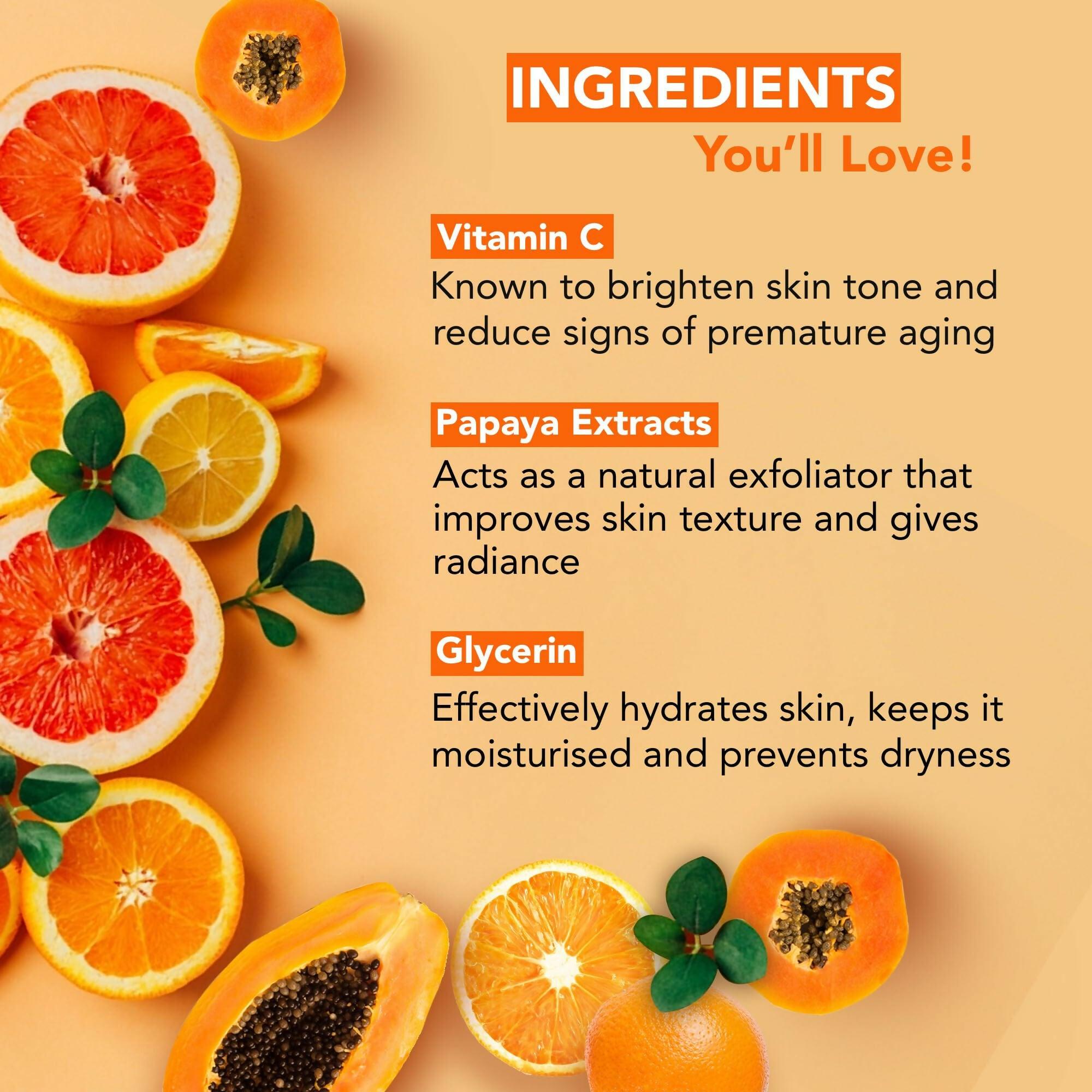 Botanic Hearth Vitamin C & Papaya Cleanser Face Wash For Glowing & Radiant Skin