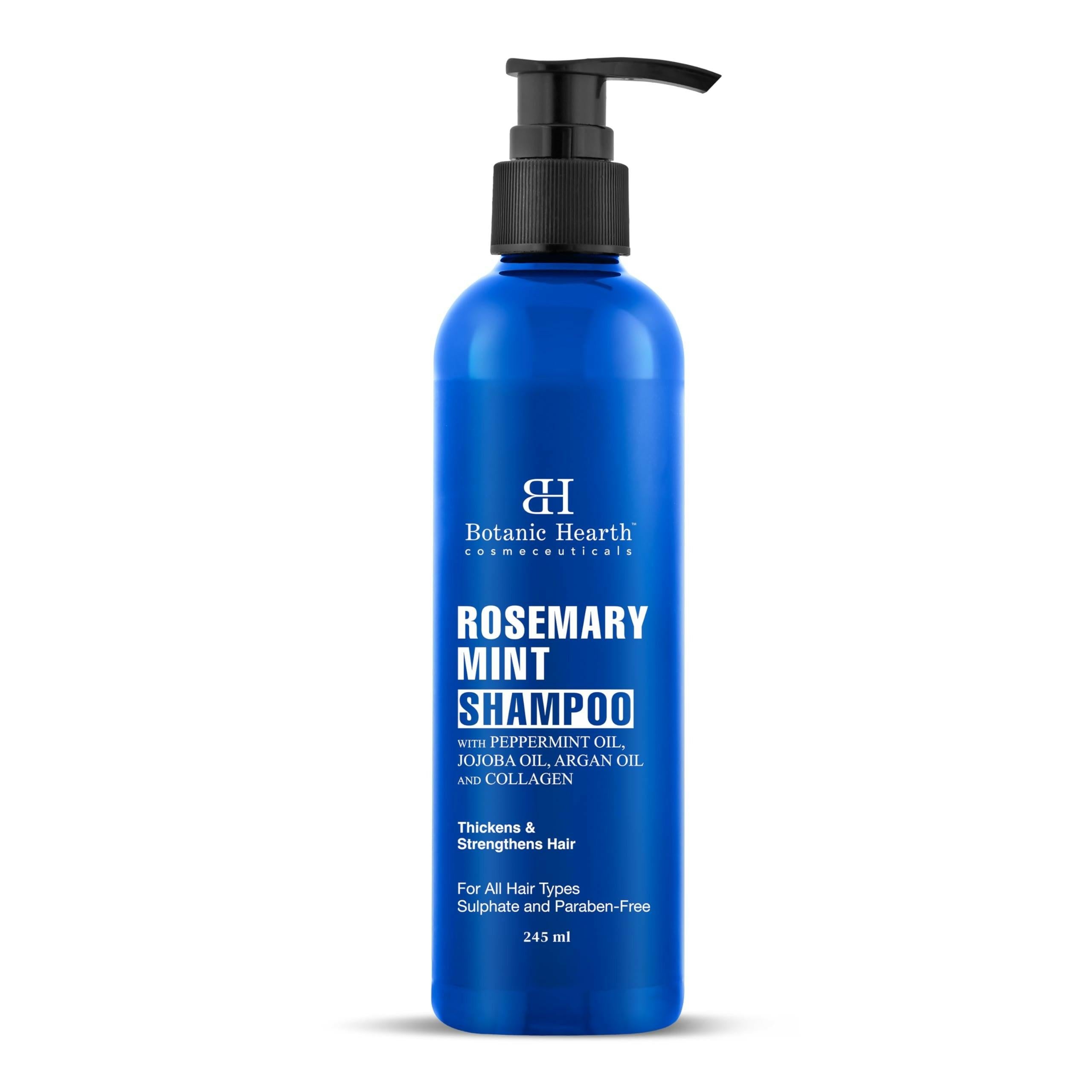 Botanic Hearth Rosemary Mint Shampoo with Peppermint Oil, Jojoba Oil & Collagen