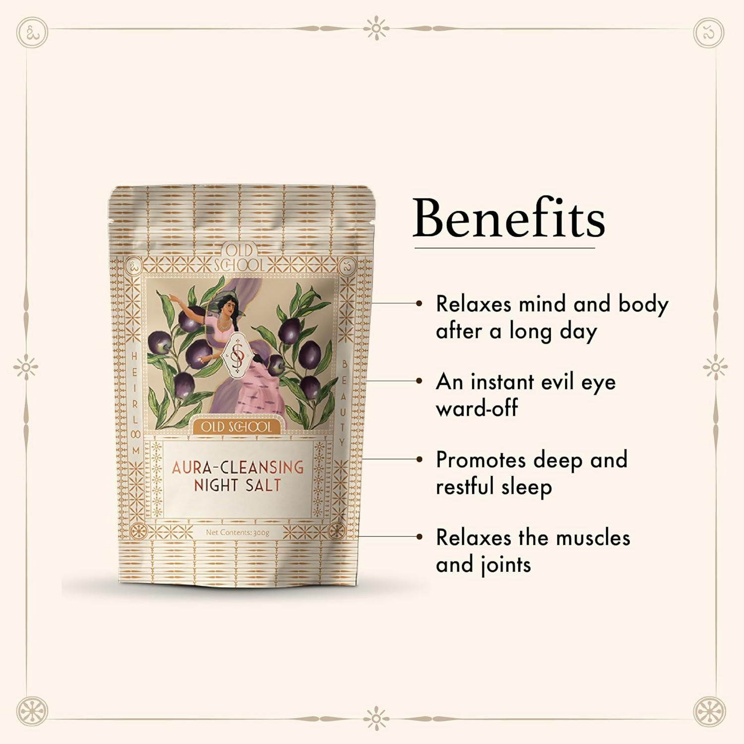 Old School Rituals Aura-Cleansing Night Bath Salt Relaxes Body