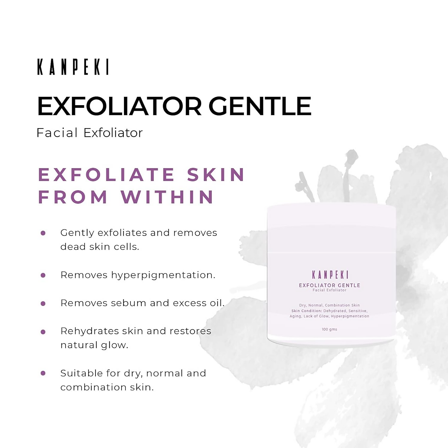 Kanpeki Facial Gentle Exfoliator To Remove Dead Skin Cells